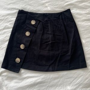 Topshop Button Up Asymmetrical Skirt